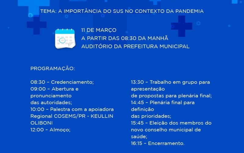 Prefeitura realiza a 13ª Conferência Municipal de Saúde