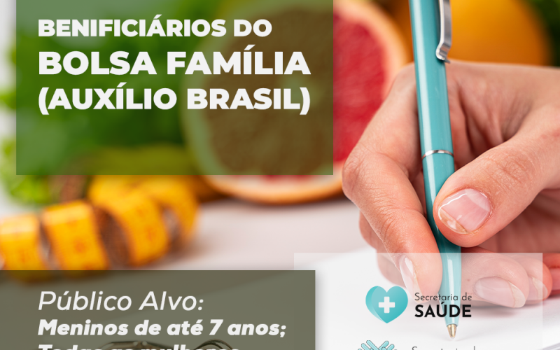 Cronograma de Pesagens Beneficiários do Bolsa Família