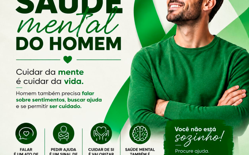 JUNHO VERDE | SAÚDE MENTAL DOS HOMENS.