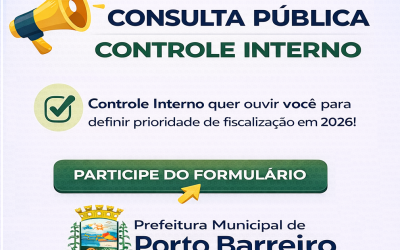 Consulta Pública para definição das prioridades de fiscalização para o ano de 2026